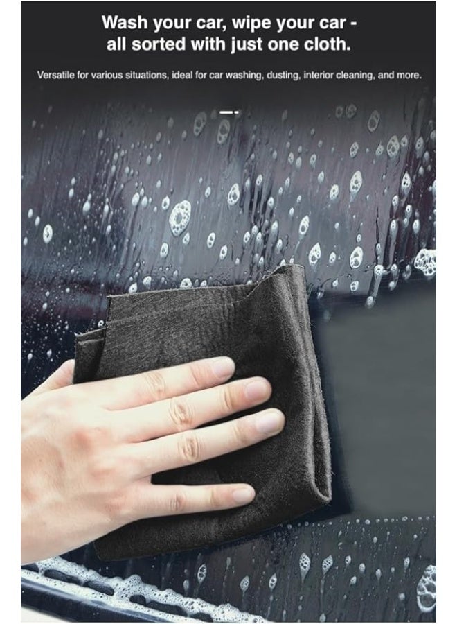 Thickened Magic Cloth for Cleaning Glass - Household Cleaning Cloth for Bathroom Mirrors, No Water Stains or Lint, Super Absorbent Microfiber, Quick Drying (30x50cm) - Image 2